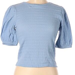 Vylette 3/4 sleeve blouse blue pre-owned size XS